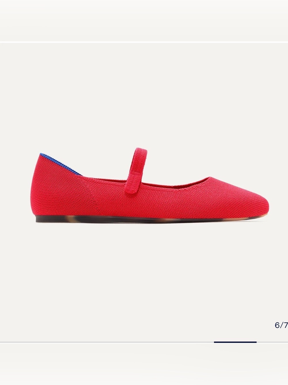 Rothy’s The Square Mary Jane Lollipop Red Size 7.5 - Picture 2 of 8